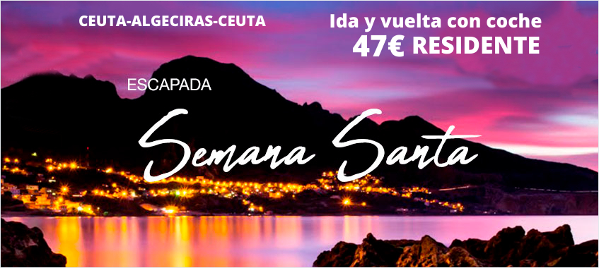 Imagen de Semana Santa - Ferry Ceuta Algeciras por solo 47€ I/V (Residente + Coche)